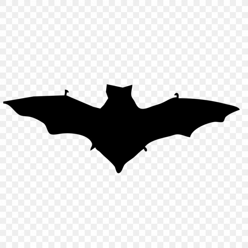 Bat Silhouette Clip Art, PNG, 958x958px, Bat, Black, Black And White, Drawing, Mammal Download Free
