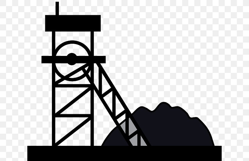 Clip Art Coal Mining Vector Graphics, PNG, 640x530px, Coal Mining, Black, Black And White, Brand, Coal Download Free