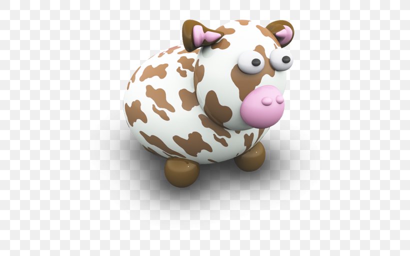 Piggy Bank Stuffed Toy Pig Like Mammal Snout, PNG, 512x512px, 3d Computer Graphics, Cattle, Animal, Farm, Little Cow Download Free