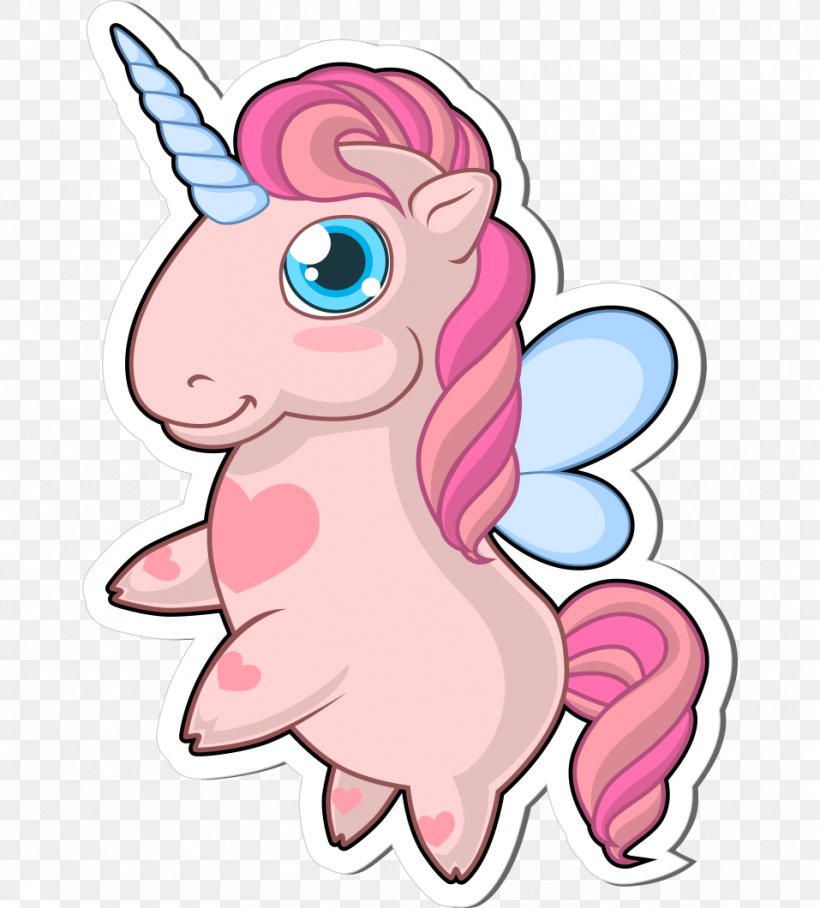 Unicorn Pony Clip Art, PNG, 957x1060px, Watercolor, Cartoon, Flower, Frame, Heart Download Free