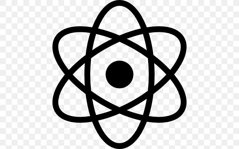 Atomic Nucleus, PNG, 512x512px, Atom, Atomic Nucleus, Atomic Theory, Black And White, Bohr Model Download Free