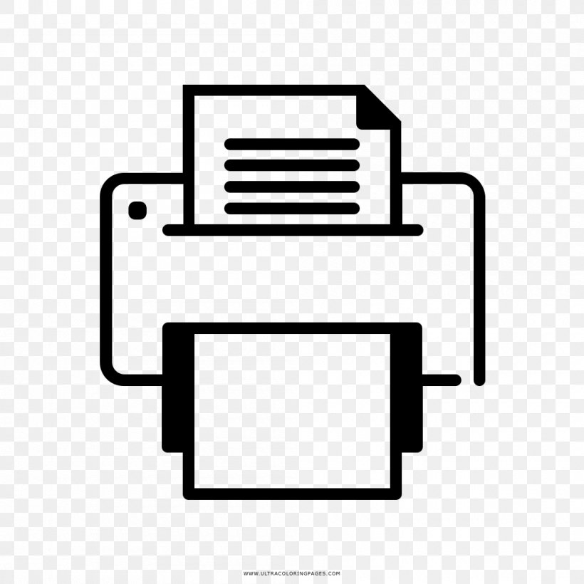 Printer Drawing Printing Coloring Book, PNG, 1000x1000px, Printer, Ausmalbild, Black And White, Coloring Book, Creativity Download Free