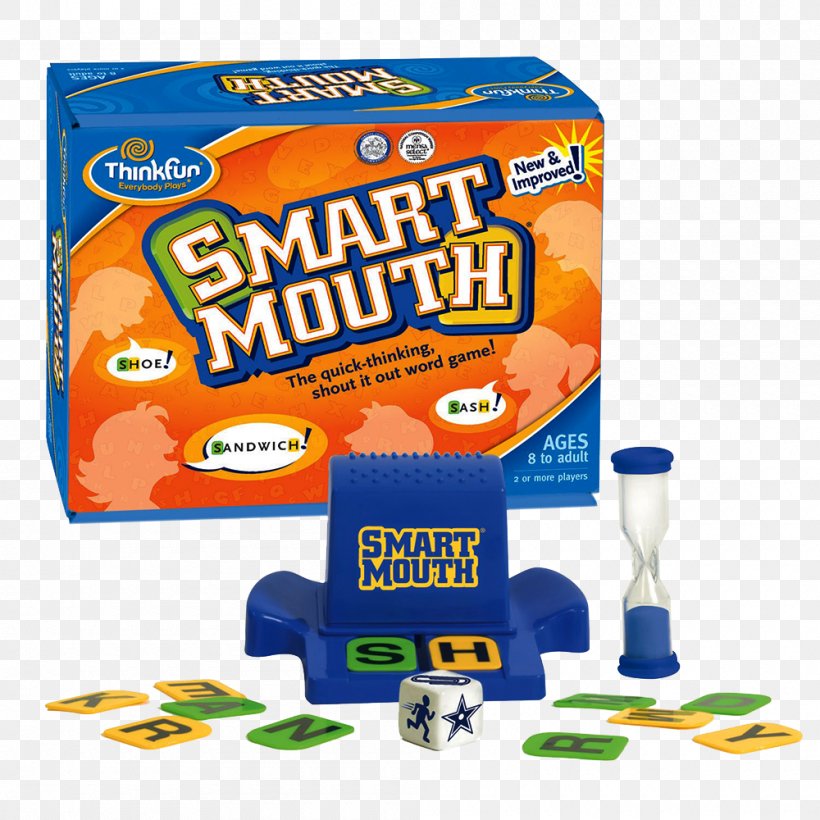ThinkFun Smart Mouth Word Game Board Game, PNG, 1000x1000px, Thinkfun, Board Game, Card Game, Game, Logic Maze Download Free