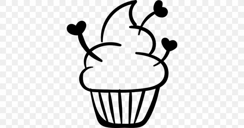 Cupcake Confectionery Madeleine Chocolate Ice Cream Dessert, PNG, 1200x630px, Cupcake, Angel Food Cake, Black, Black And White, Butter Download Free