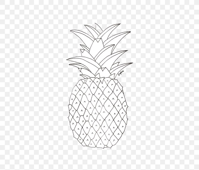 Pineapple Drawing Juice, PNG, 500x703px, Pineapple, Ananas, Art, Artwork, Black And White Download Free