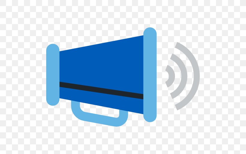 Icon, PNG, 512x512px, Loudspeaker, Blue, Brand, Handheld Devices, Megaphone Download Free