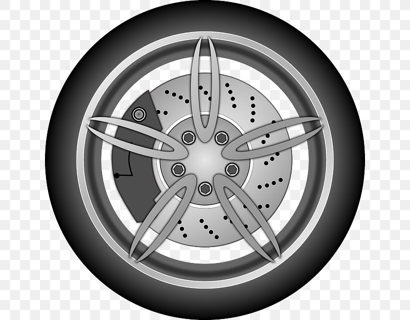 Car Tire Rim Wheel Clip Art, PNG, 640x640px, Car, Alloy Wheel, Auto Part, Automotive Design, Automotive Tire Download Free