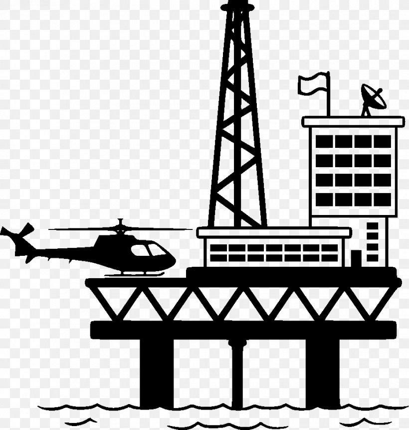 Oil Platform Drilling Rig Petroleum Clip Art, PNG, 930x980px, Oil Platform, Art, Blackandwhite, Blowout, Coloring Book Download Free
