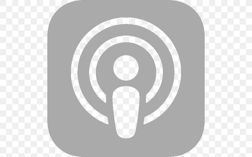 Podcast HomePod Episode Apple Stitcher Radio, PNG, 512x512px, Podcast, Apple, Black And White, Blog, Episode Download Free