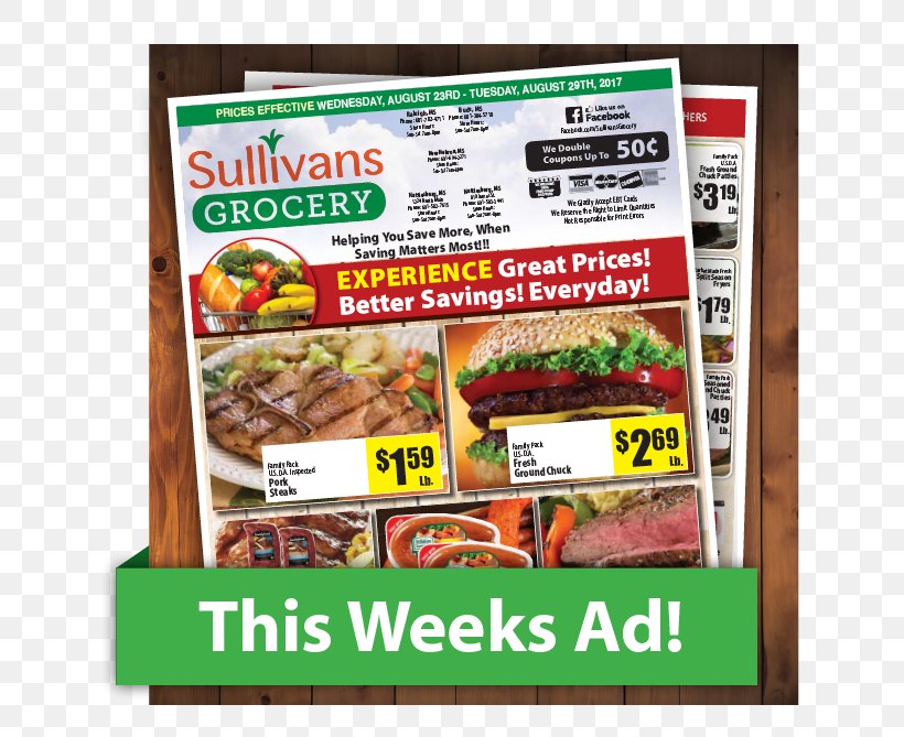 Sullivan's Grocery Grocery Store Natural Foods Sullivans Grocery, PNG, 644x669px, Grocery Store, Advertising, Convenience, Convenience Food, Cuisine Download Free