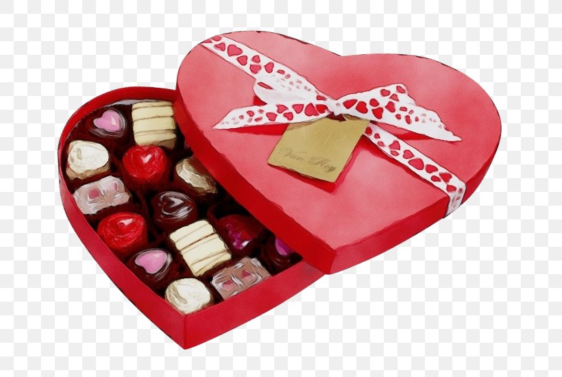 Valentine's Day, PNG, 743x550px, Watercolor, Bonbon, Chocolate, Confectionery, Food Download Free