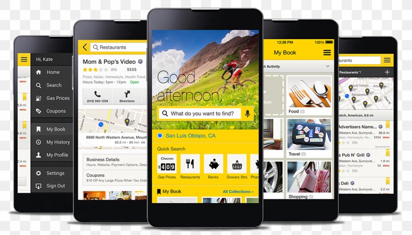 Yellowpages.com Yellow Pages Advertising Android, PNG, 1050x600px, Yellowpagescom, Advertising, Android, App Store, Brand Download Free