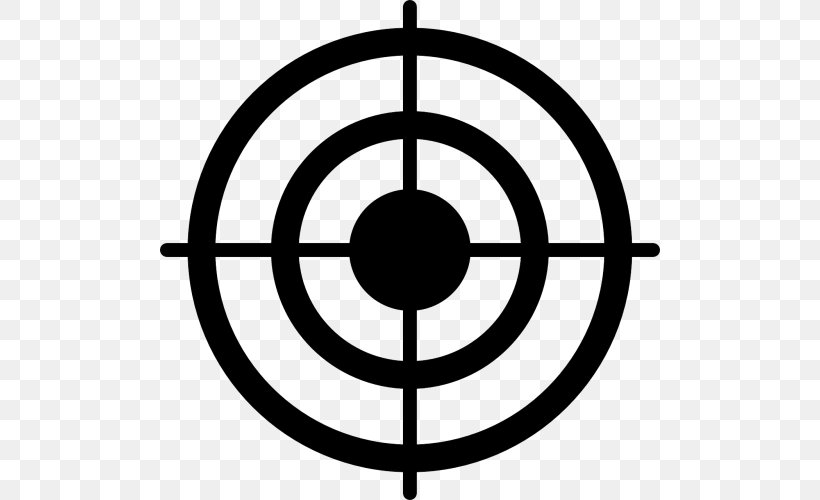 Bullseye Target Corporation Shooting Target Clip Art, PNG, 500x500px, Bullseye, Area, Black And White, Royaltyfree, Shooting Target Download Free