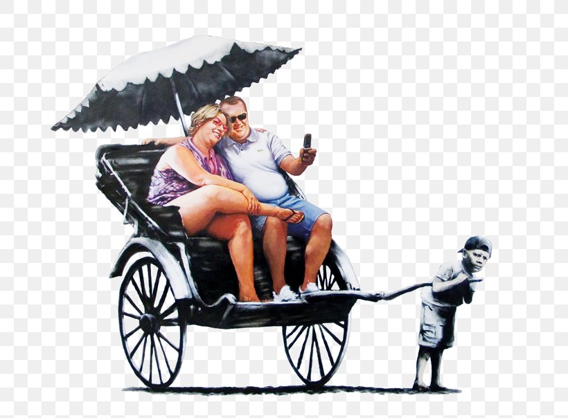 Rickshaw Artist Banksy Street Art, PNG, 800x604px, Rickshaw, Art, Artist, Banksy, Canvas Download Free