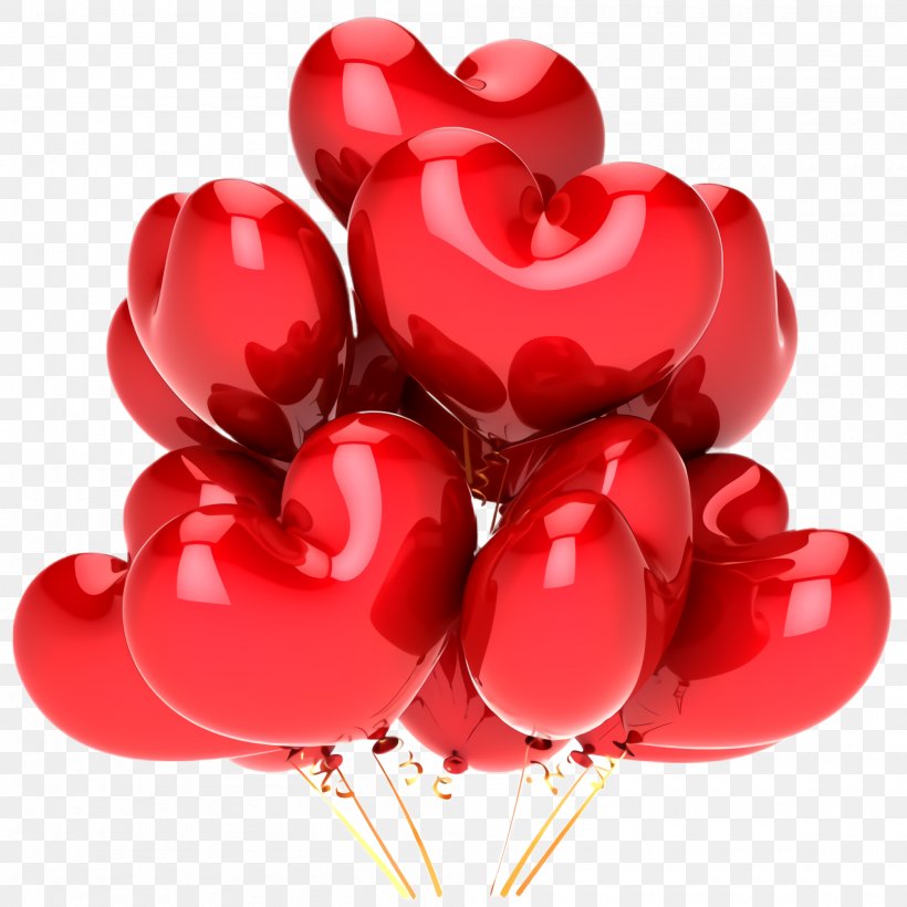 Valentine's Day, PNG, 2000x2000px, Red, Balloon, Heart, Love, Party Supply Download Free