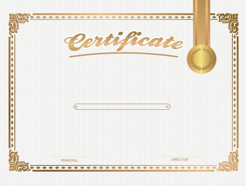 Academic Certificate Certification Euclidean Vector Graphics, PNG, 6196x4700px, Academic Certificate, Art, Brand, Material, Paper Download Free