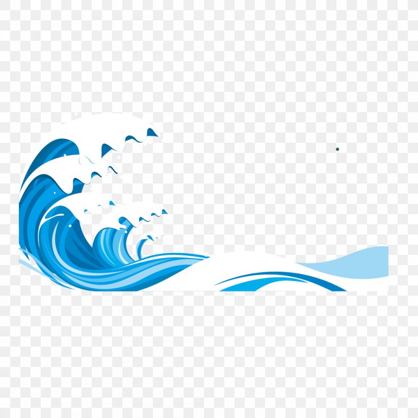 Blue Vector Sea Pattern, PNG, 1000x1000px, Wind Wave, Aqua, Blue, Buoy, Cartoon Download Free