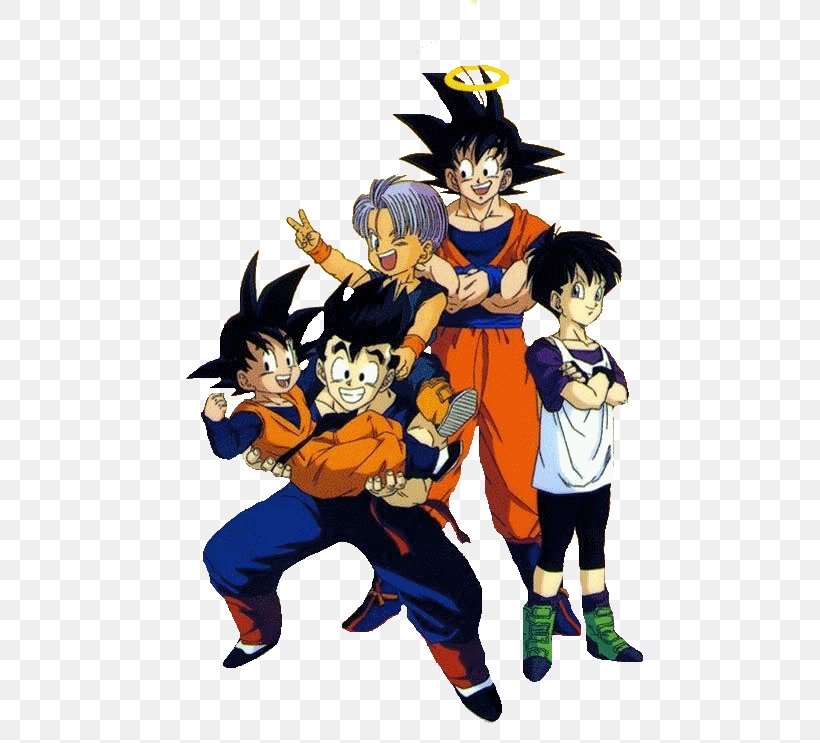 Videl Gohan Goku Goten Trunks, PNG, 500x743px, Watercolor, Cartoon, Flower, Frame, Heart Download Free