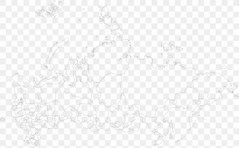 White Line Art Russia Blank Map Sketch, PNG, 1200x742px, White, Area, Artwork, Black, Black And White Download Free