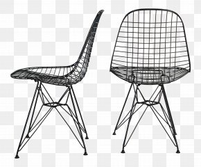 Table - Wire Chair (DKR1) Eames Lounge Chair Table PNG