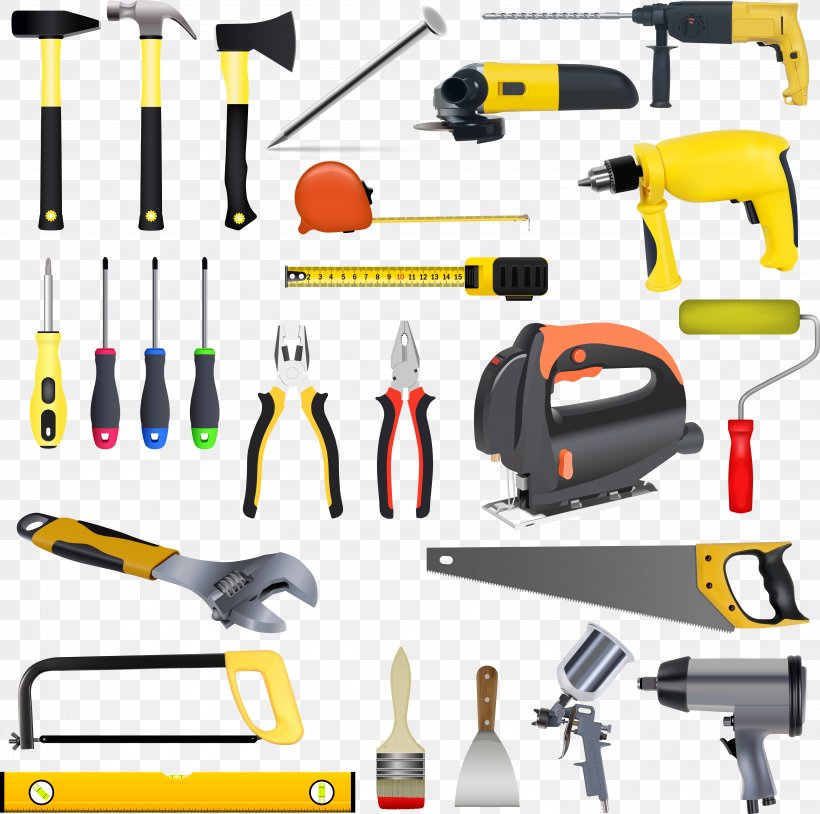 Euclidean Vector Tool Shutterstock Illustration, PNG, 6074x6030px, Tool, Architectural Engineering, Axe, Carpenter, Hardware Download Free