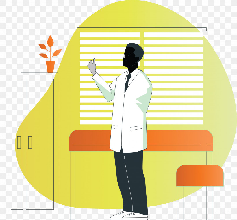 Business Yellow Line Angle Behavior, PNG, 3000x2790px, Doctor, Angle, Behavior, Business, Cartoon Doctor Download Free