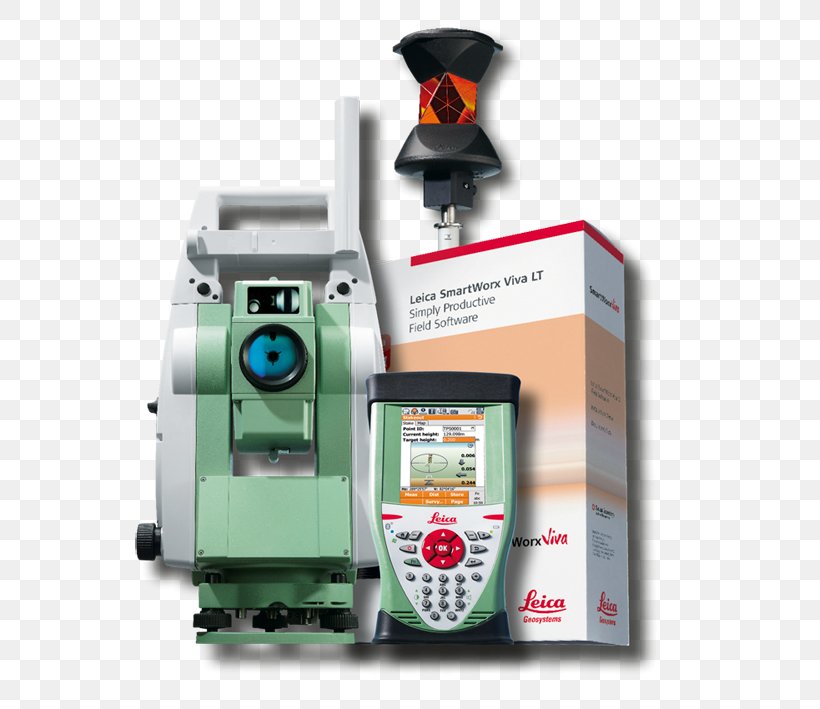 Total Station Surveyor Leica Geosystems Real Time Kinematic, PNG, 709x709px, Total Station, Computer Software, Global Positioning System, Hardware, Leica Download Free