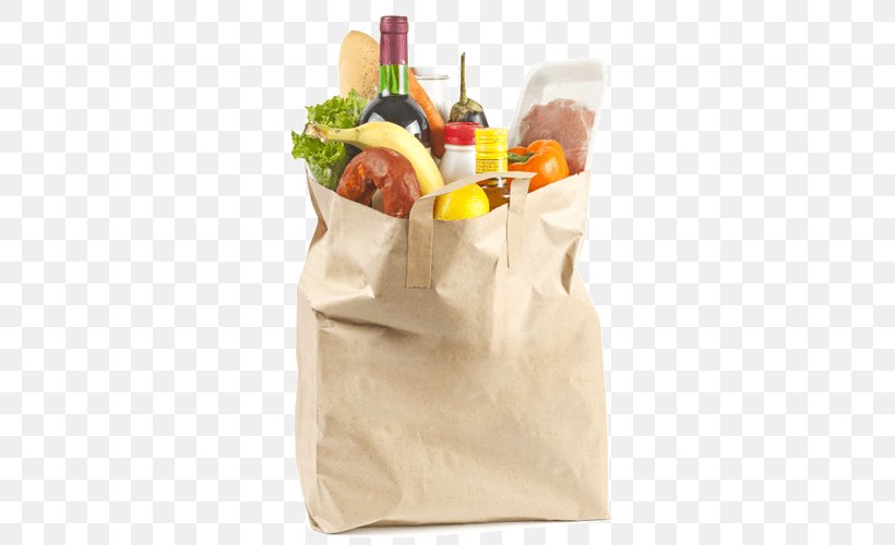 Paper Bag Shopping Bags & Trolleys Business, PNG, 500x500px, Paper, Bag, Business, Food, Grocery Store Download Free