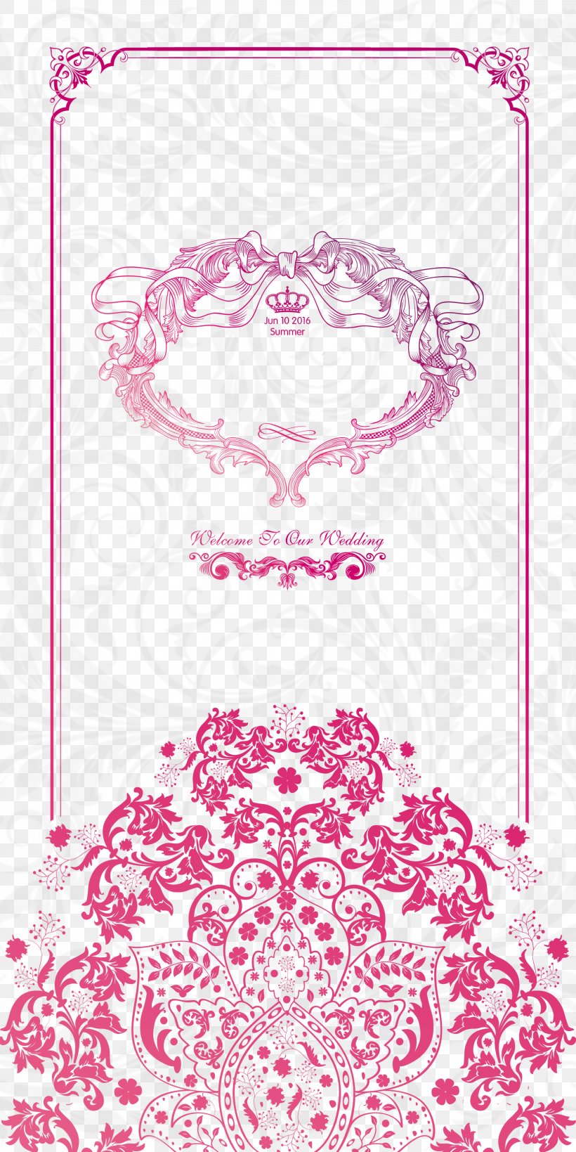 Wedding Invitation Software Design Pattern Pattern, PNG, 1654x3307px, Wedding Invitation, Area, Art, Convite, Creative Arts Download Free