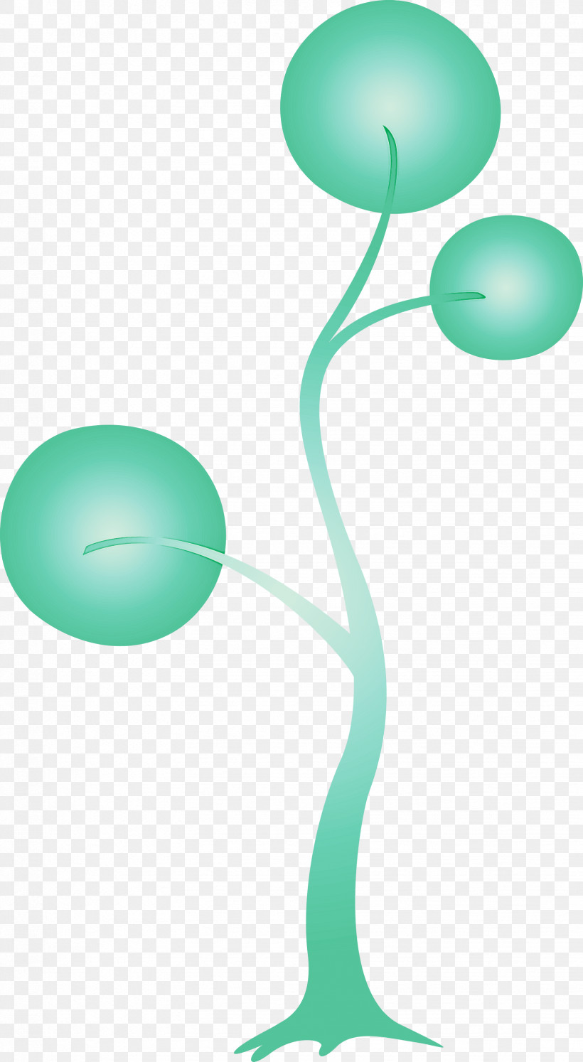 Aqua Green Balloon Turquoise Teal, PNG, 1646x3000px, Abstract Tree, Aqua, Balloon, Cartoon Tree, Green Download Free