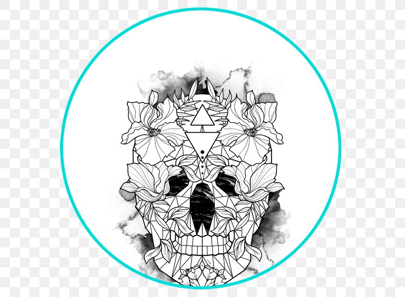 Drawing Symmetry Skull Visual Arts Illustration, PNG, 600x600px, Drawing, Art, Black And White, Bone, Head Download Free