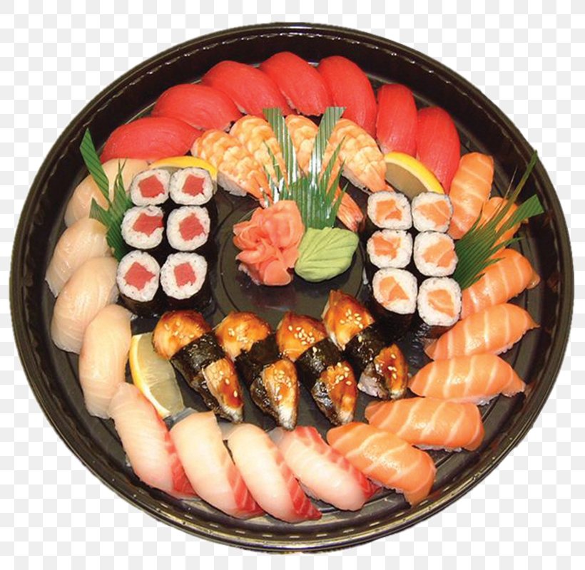 Sushi Asian Cuisine Japanese Cuisine Onigiri Food, PNG, 800x800px, Sushi, Appetizer, Asian Cuisine, Asian Food, California Roll Download Free