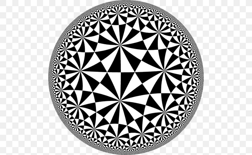 Mathematics Hyperbolic Geometry Tessellation Mathematical Society Of The Philippines, PNG, 506x506px, Mathematics, Black And White, Geometry, Hyperbolic Geometry, Logic Download Free