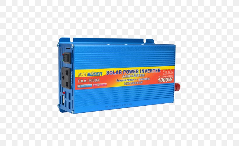 Power Inverter Uninterruptible Power Supply Transformer, PNG, 500x500px, Power Inverters, Digital Data, Electric Blue, Electronic Device, Electronics Download Free