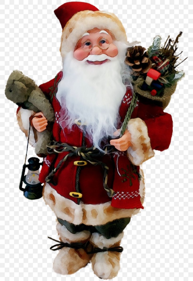 Santa Claus, PNG, 800x1197px, Watercolor, Christmas, Christmas Decoration, Christmas Ornament, Fictional Character Download Free