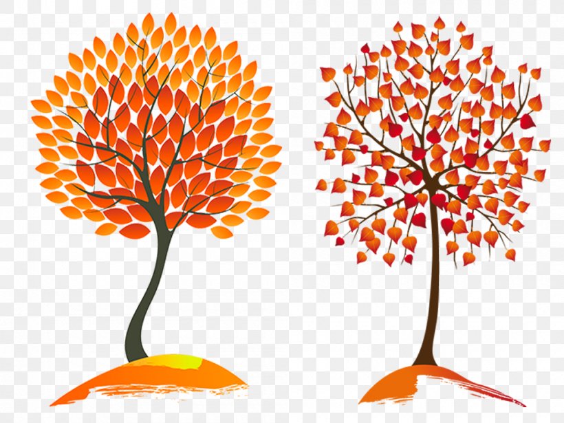 Autumn Leaf Color Tree Clip Art, PNG, 1000x750px, Autumn, Autumn Leaf Color, Branch, Color, Flora Download Free