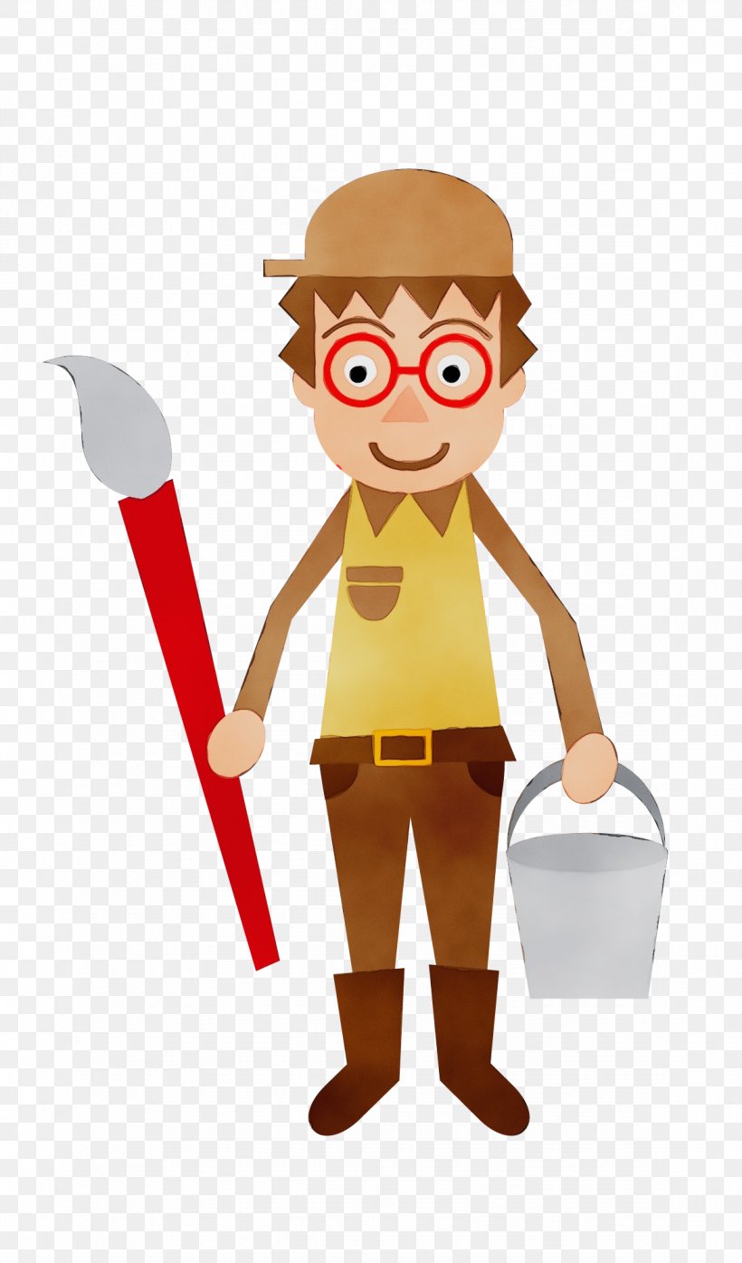 Cartoon Clip Art Fictional Character Shovel, PNG, 1175x2000px, Watercolor, Cartoon, Fictional Character, Paint, Shovel Download Free