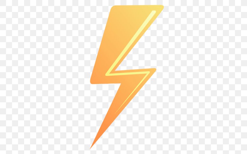 Lightning Symbol Clip Art, PNG, 512x512px, Lightning, Brand, Icon Design, Orange, Symbol Download Free
