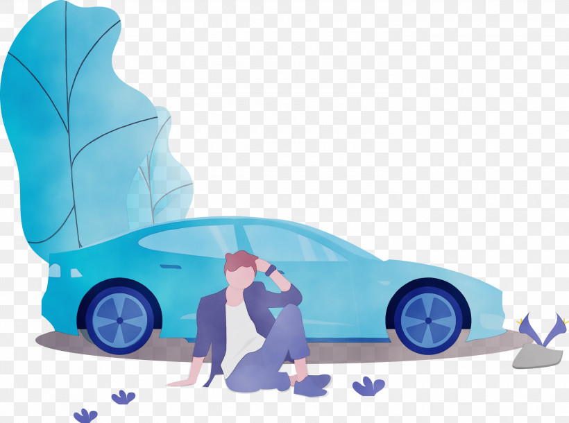 Vehicle Door Car Vehicle Electric Blue Wheel, PNG, 3000x2234px, Watercolor, Car, Compact Car, Concept Car, Electric Blue Download Free