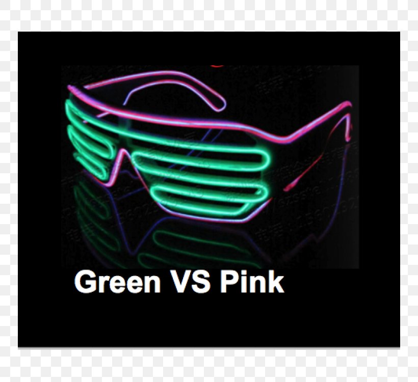 Light-emitting Diode Electroluminescent Wire Sunglasses, PNG, 750x750px, Light, Brand, Color, Electroluminescent Wire, Eyewear Download Free