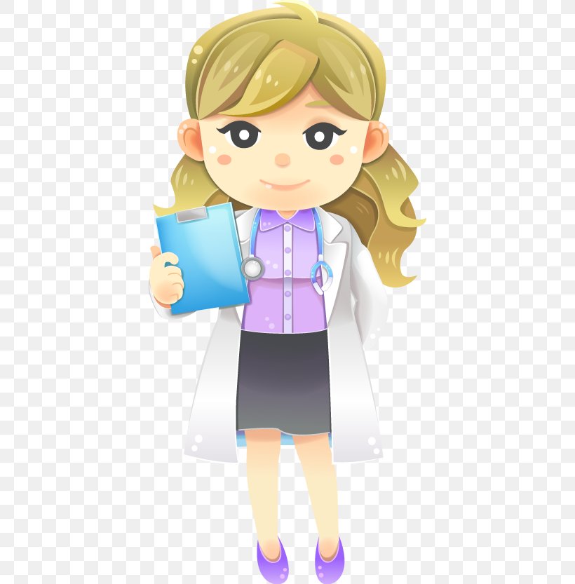 Physician Medicine Cartoon Female, PNG, 396x833px, Watercolor, Cartoon, Flower, Frame, Heart Download Free