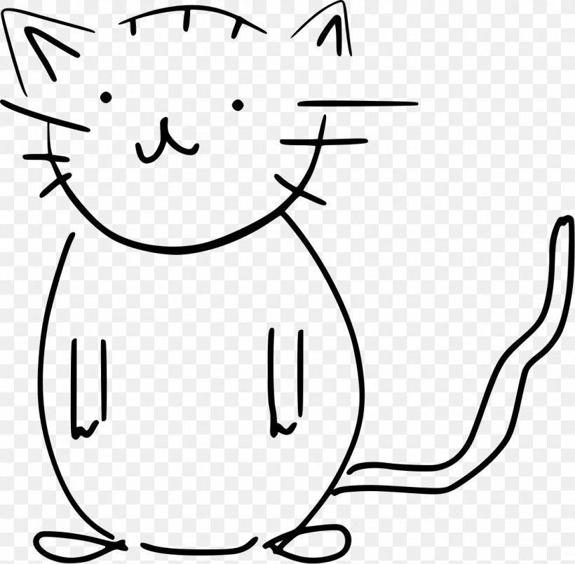 Whiskers Cat Black And White Sketch, PNG, 1104x1084px, Watercolor, Cartoon, Flower, Frame, Heart Download Free