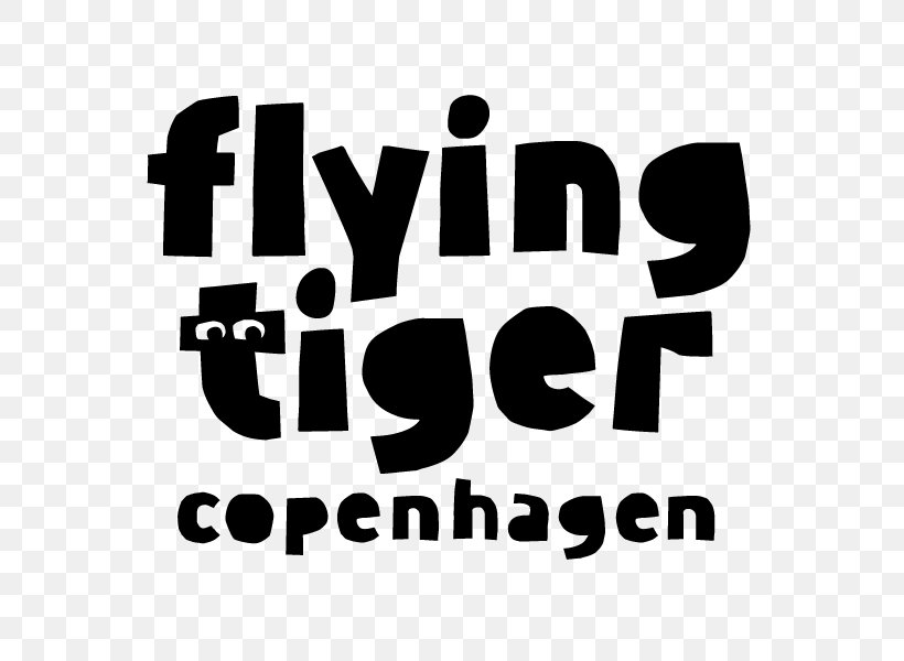 Flying Tiger Copenhagen Tiger Retail Ltd. Shopping Centre Norwich, PNG, 600x600px, Flying Tiger Copenhagen, Area, Black And White, Brand, Logo Download Free