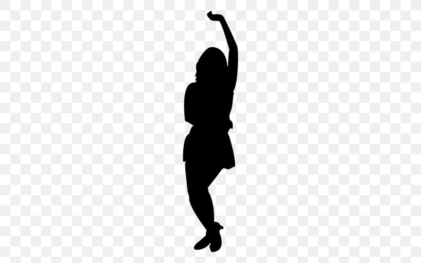 Silhouette Hip-hop Dance, PNG, 512x512px, Silhouette, Arm, Ballet Dancer, Black, Black And White Download Free