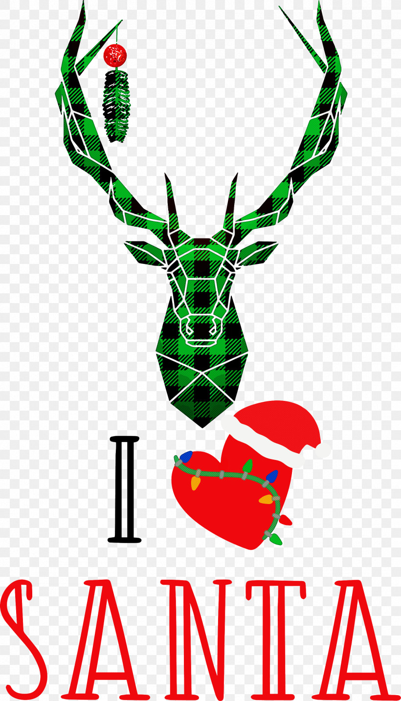 I Love Santa Santa Christmas, PNG, 1714x2999px, I Love Santa, Antler, Buffalo Plaid Deer, Christmas, Christmas Day Download Free