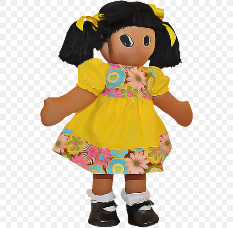 Toy Doll Yellow Costume Child, PNG, 540x800px, Toy, Child, Costume, Doll, Mascot Download Free
