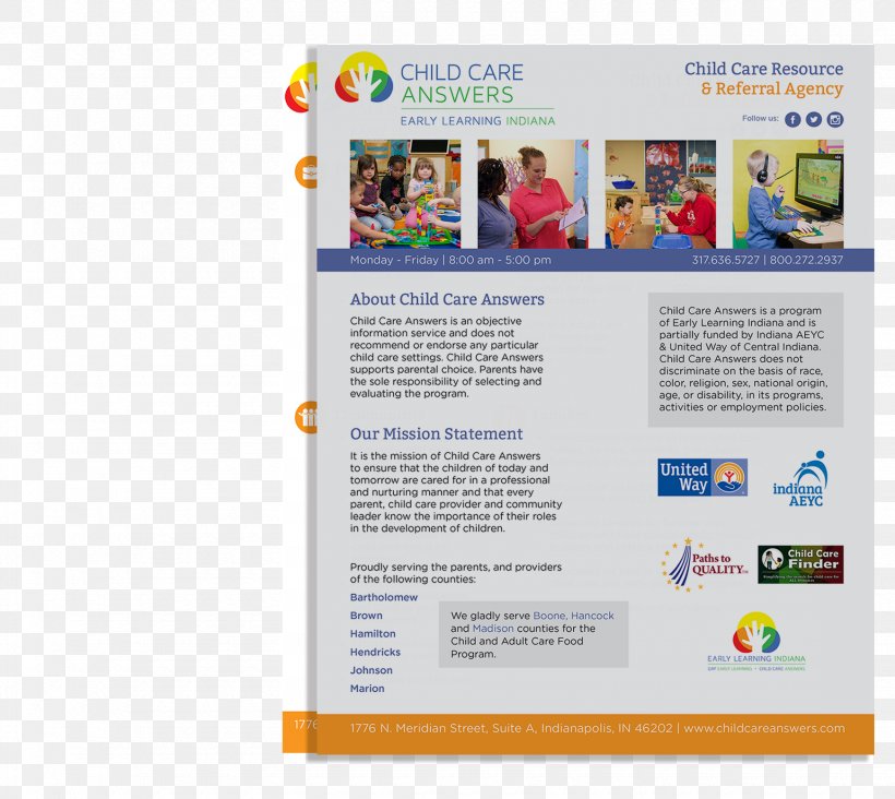 Child Care Web Page Brochure Advertising, PNG, 1740x1554px, Child Care, Advertising, Brand, Brochure, Child Download Free