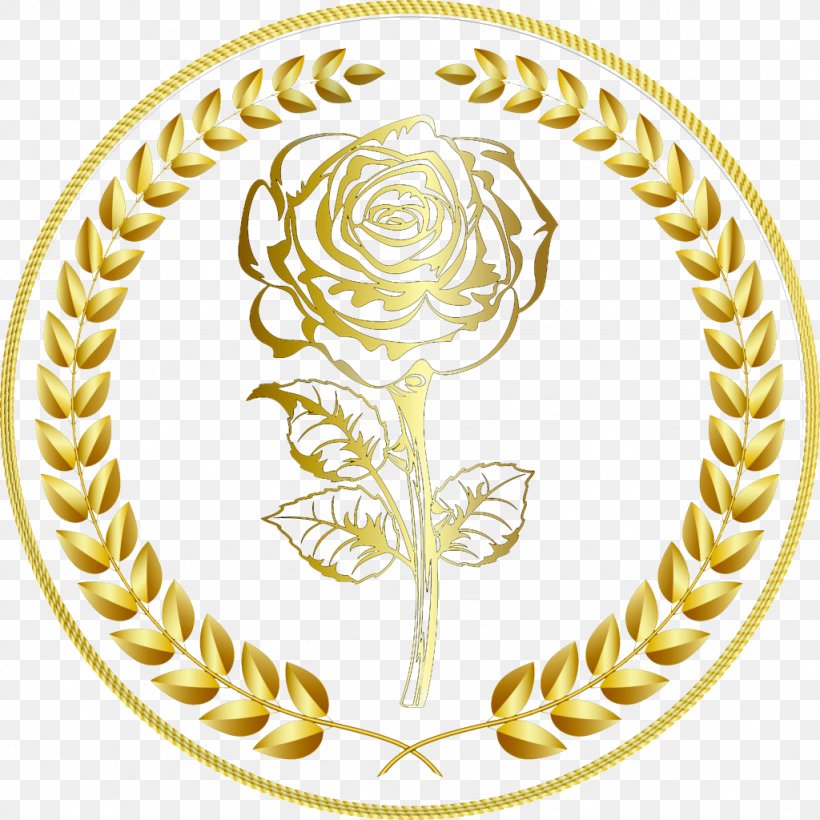 Gold Rose Euclidean Vector, PNG, 1024x1024px, Gold, Flower, Oval, Point, Rose Download Free