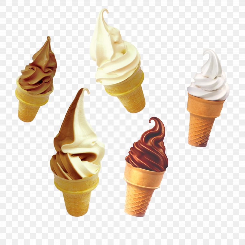 Ice Cream Cone Gelato Milkshake Sundae, PNG, 5000x5000px, Ice Cream, Cream, Dairy Product, Dessert, Drink Download Free