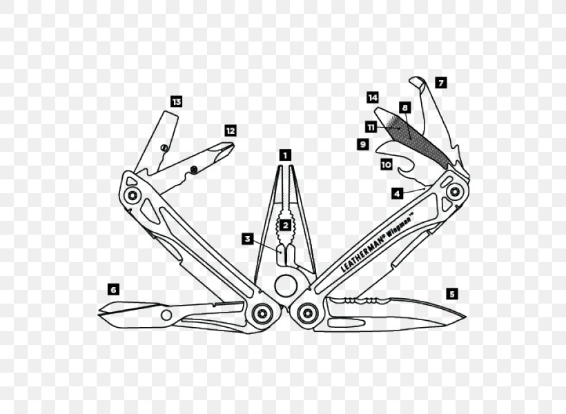 Multi-function Tools & Knives Knife Leatherman SUPER TOOL CO.,LTD., PNG, 600x600px, Multifunction Tools Knives, Area, Auto Part, Bit, Black And White Download Free